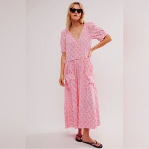 NWOT free people There She Goes Midi Dress